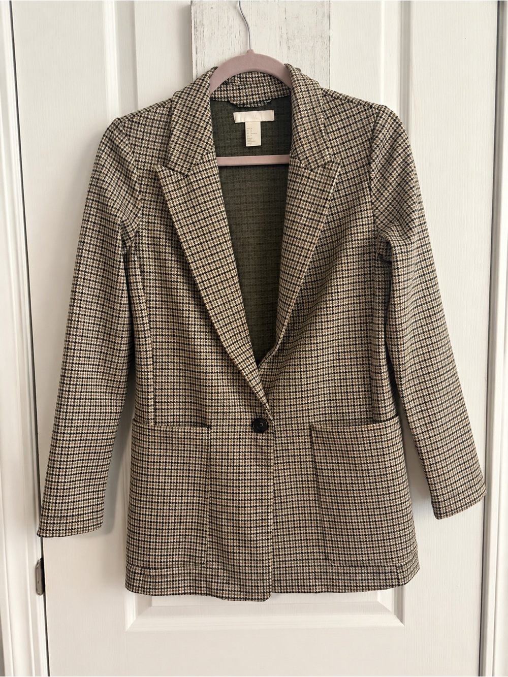 H&M Checked Blazer Size 4